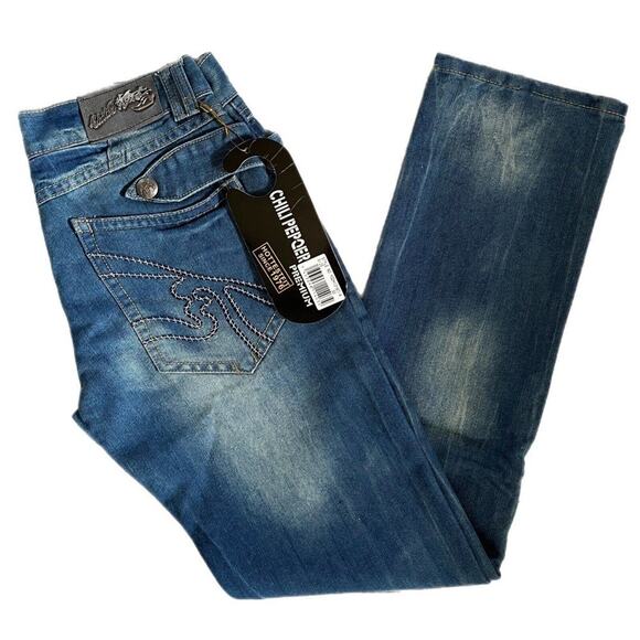 Classic Blue Straight Leg Jeans - Picture 3 of 9